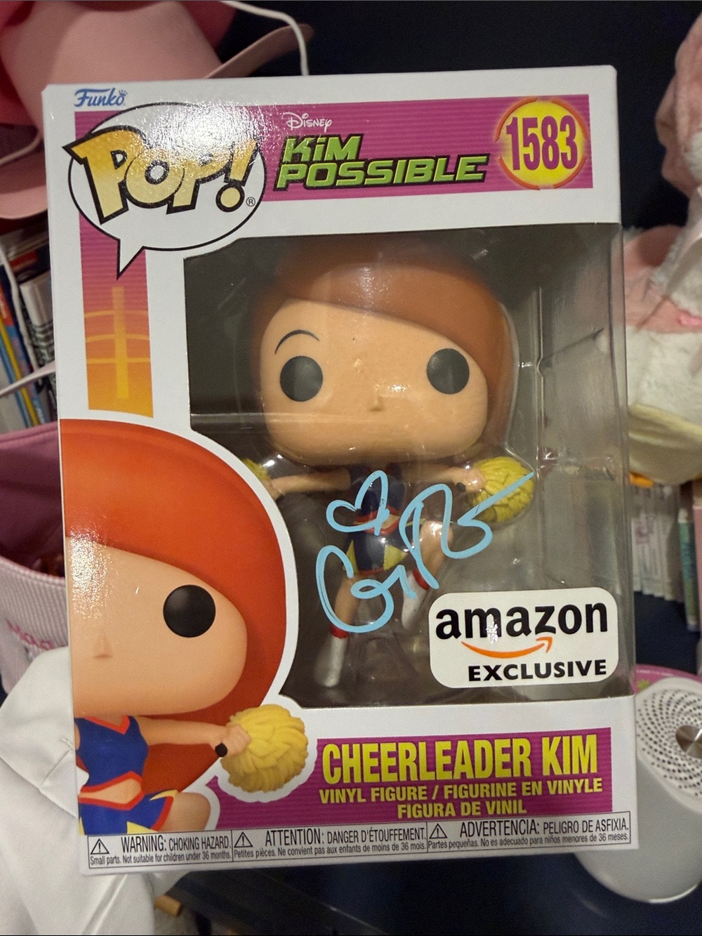 Funko Pop! Cheerleader Kim (Red Hair) - Amazon Exclusive signed Kim possible
